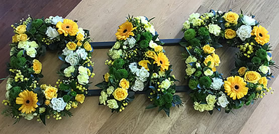 Funeral floral letters
