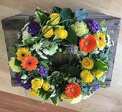 Funeral flowers Lymington - wreath